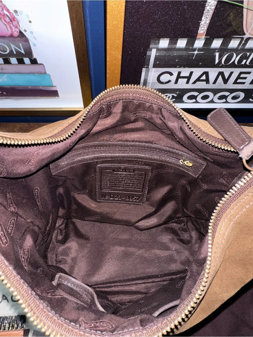Coach Legacy Vintage Suede Hobo 9857 w/ Original Dustbag & Care Kit 2002
